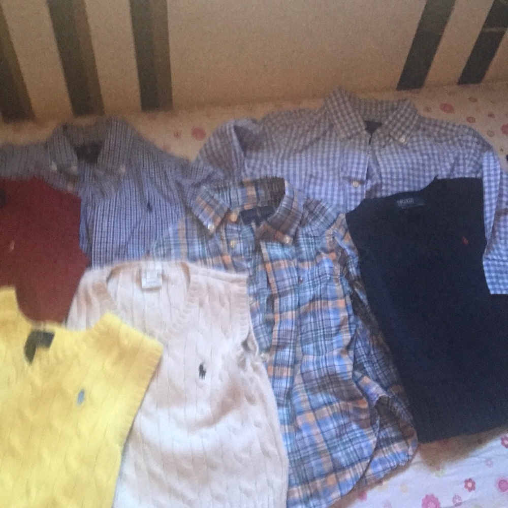 2 RalphLauren Button up &  2 Ralph Lauren vest